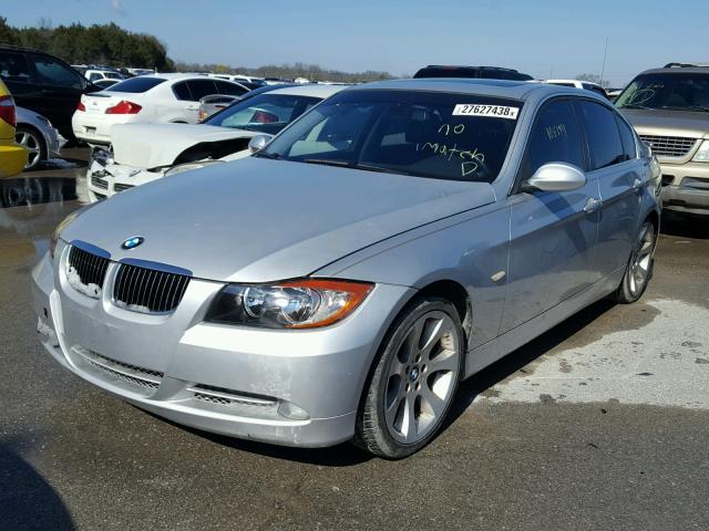 WBAVB77508NH80252 - 2008 BMW 335 I SILVER photo 2
