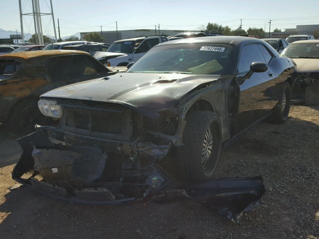 2B3CJ4DV7AH249529 - 2010 DODGE CHALLENGER BLACK photo 2