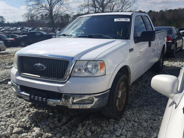 1FTPX12555NB53010 - 2005 FORD F150 WHITE photo 2