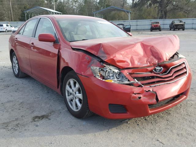 4T1BF3EK6BU119925 - 2011 TOYOTA CAMRY BASE RED photo 1