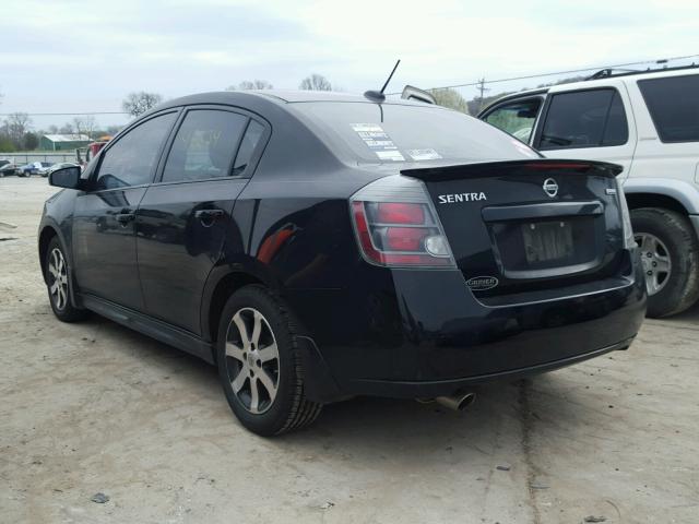 3N1AB6AP1CL648728 - 2012 NISSAN SENTRA 2.0 BLACK photo 3