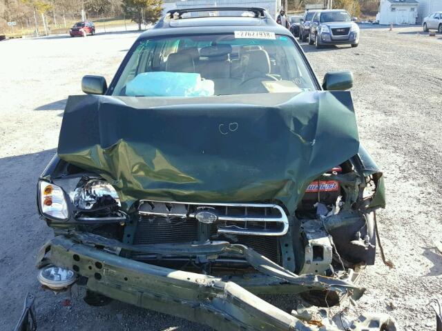 4S3BH686417613437 - 2001 SUBARU LEGACY OUT GREEN photo 7