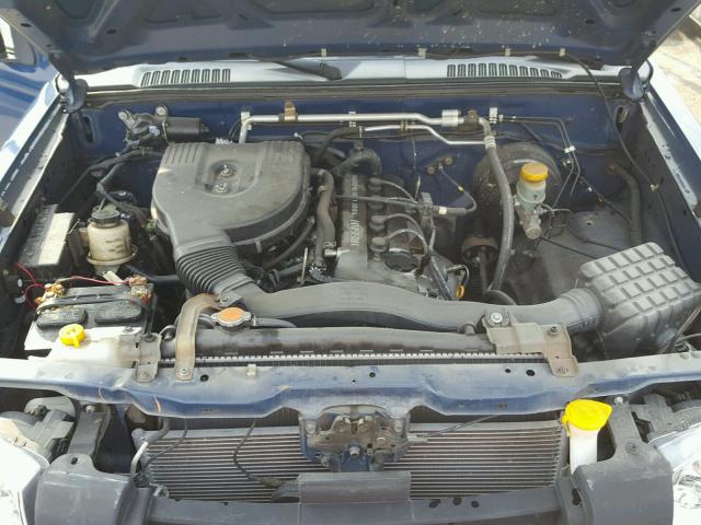 1N6DD26S92C346332 - 2002 NISSAN FRONTIER K BLUE photo 7