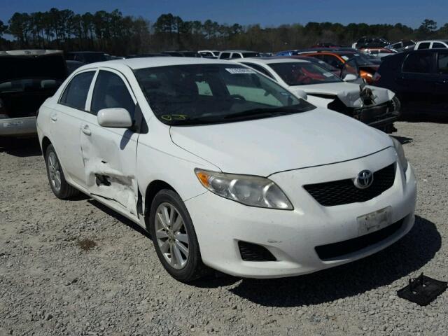 1NXBU40E89Z008722 - 2009 TOYOTA COROLLA BA WHITE photo 1