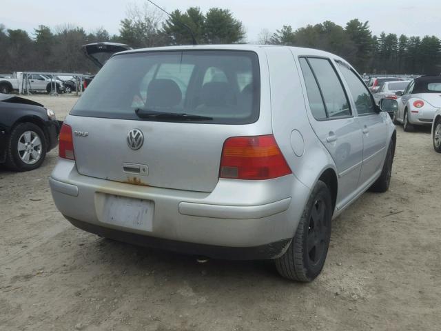 9BWGK61J824072326 - 2002 VOLKSWAGEN GOLF GLS SILVER photo 4