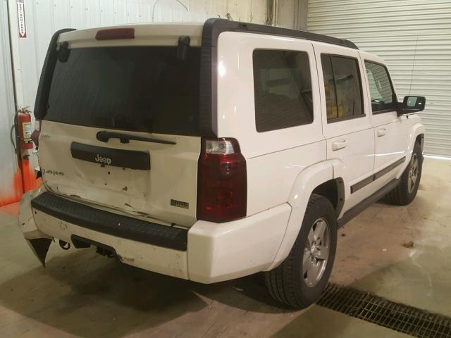 1J8HG48P67C601096 - 2007 JEEP COMMANDER WHITE photo 4