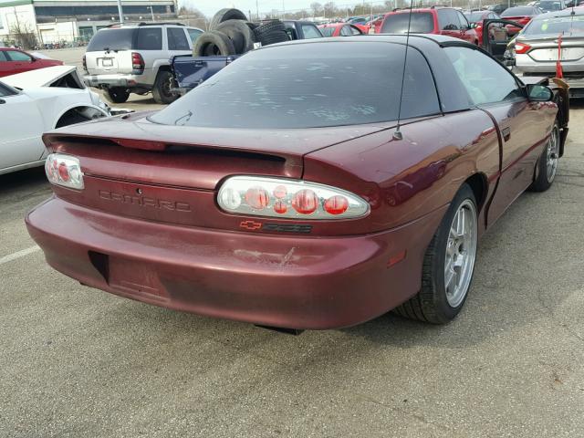 2G1FP22P3R2149339 - 1994 CHEVROLET CAMARO Z28 BURGUNDY photo 4