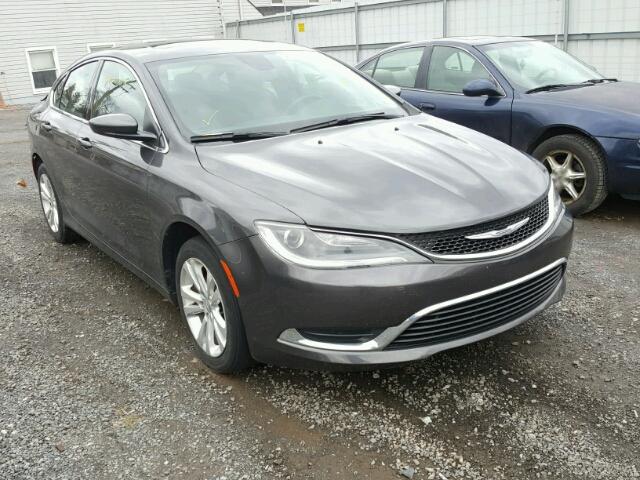 1C3CCCAB1FN567694 - 2015 CHRYSLER 200 LIMITE GRAY photo 1