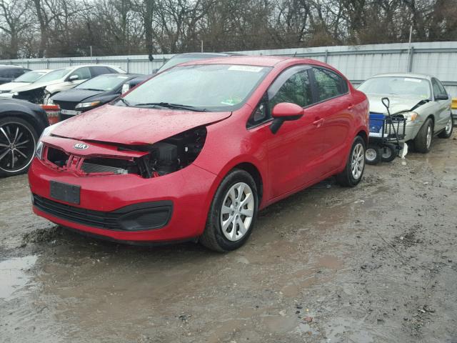 KNADM4A39D6160593 - 2013 KIA RIO LX Կարմիր լուսանկար 2