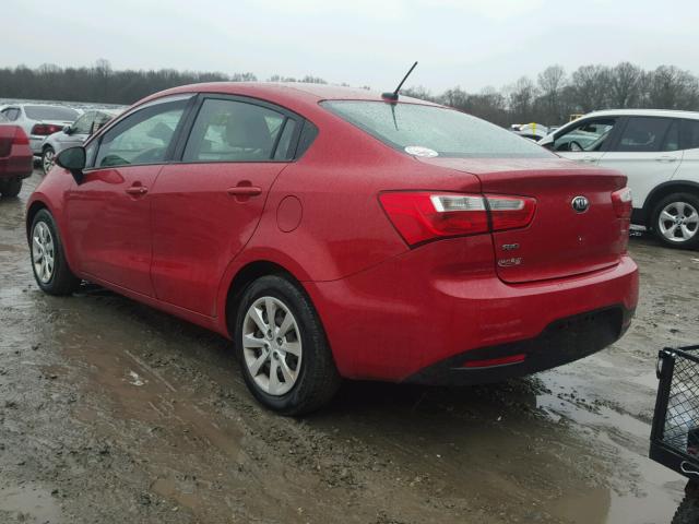KNADM4A39D6160593 - 2013 KIA RIO LX Կարմիր լուսանկար 3