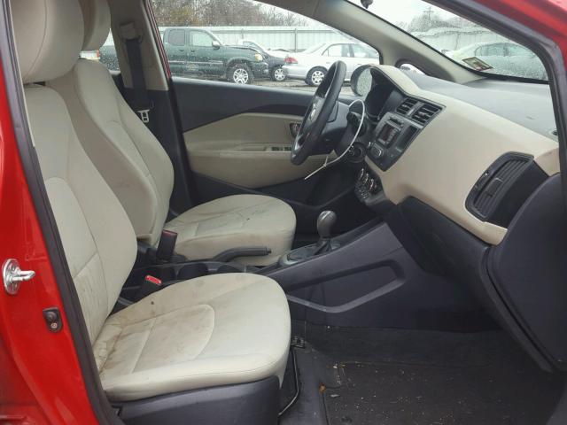 KNADM4A39D6160593 - 2013 KIA RIO LX Կարմիր լուսանկար 5