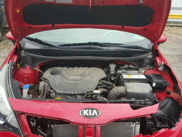 KNADM4A39D6160593 - 2013 KIA RIO LX Կարմիր լուսանկար 7
