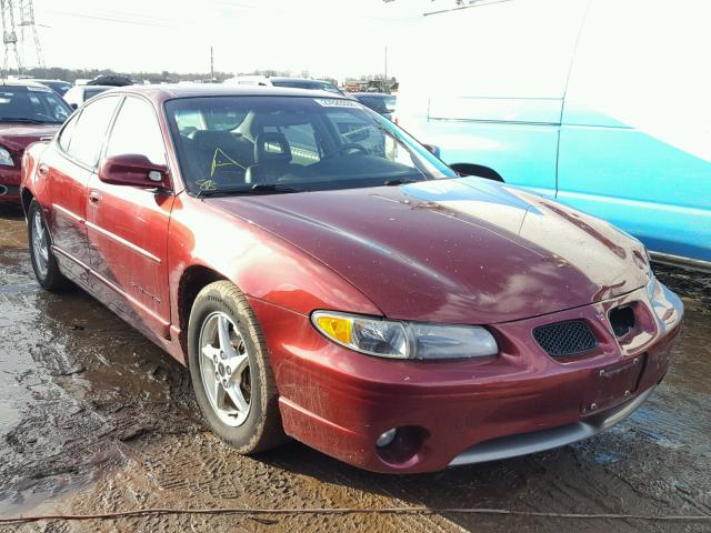 1G2WP52K6YF349954 - 2000 PONTIAC GRAND PRIX MAROON photo 1