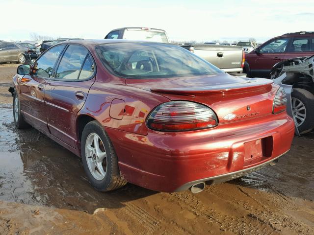 1G2WP52K6YF349954 - 2000 PONTIAC GRAND PRIX MAROON photo 3