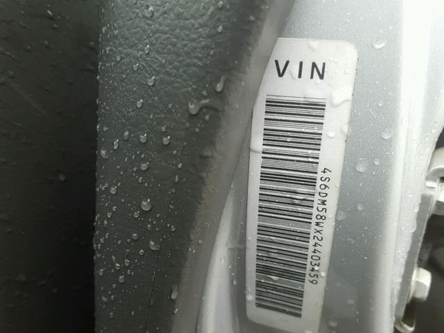 4S6DM58WX24403459 - 2002 HONDA PASSPORT E 银色 照片 10