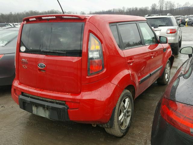 KNDJT2A29B7256901 - 2011 KIA SOUL + RED photo 4