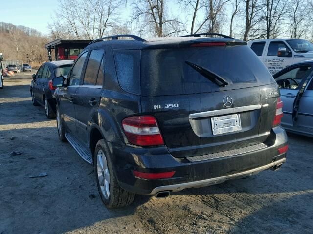 4JGBB8GB2BA659943 - 2011 MERCEDES-BENZ ML 350 4MA BLACK photo 3