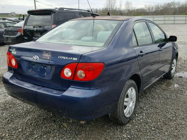 1NXBR32E75Z540479 - 2005 TOYOTA COROLLA CE BLUE photo 4