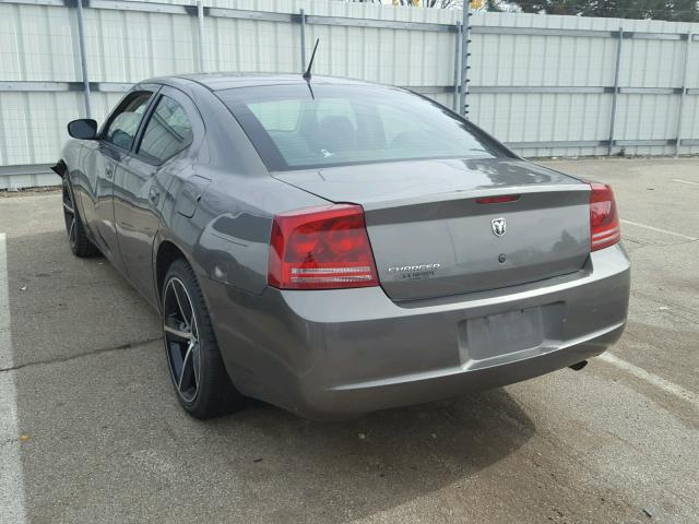 2B3KA43R68H142434 - 2008 DODGE CHARGER CHARCOAL photo 3