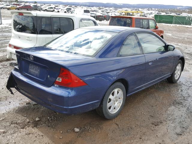 1HGEM219X3L020845 - 2003 HONDA CIVIC EX BLUE photo 4