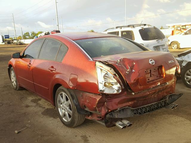 1N4BA41E74C877747 - 2004 NISSAN MAXIMA SE BURGUNDY photo 3