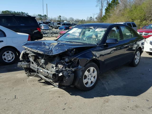 5NPET46C38H342689 - 2008 HYUNDAI SONATA GLS BLUE photo 2