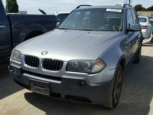 WBXPA93455WD12128 - 2005 BMW X3 SILVER photo 2