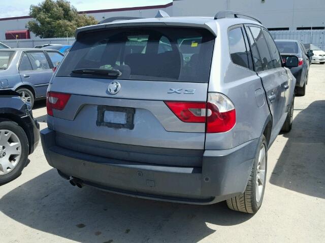 WBXPA93455WD12128 - 2005 BMW X3 SILVER photo 4