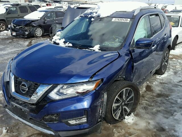 5N1AT2MV6HC826676 - 2017 NISSAN ROGUE SV BLUE photo 2