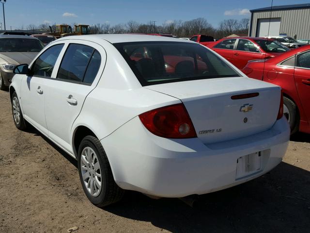 1G1AS58H397169304 - 2009 CHEVROLET COBALT LS WHITE photo 3