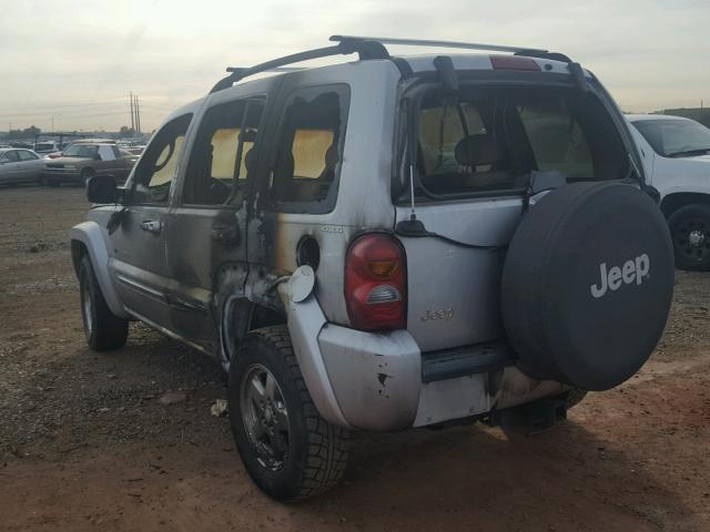 1J4GL58K32W149795 - 2002 JEEP LIBERTY LI SILVER photo 3