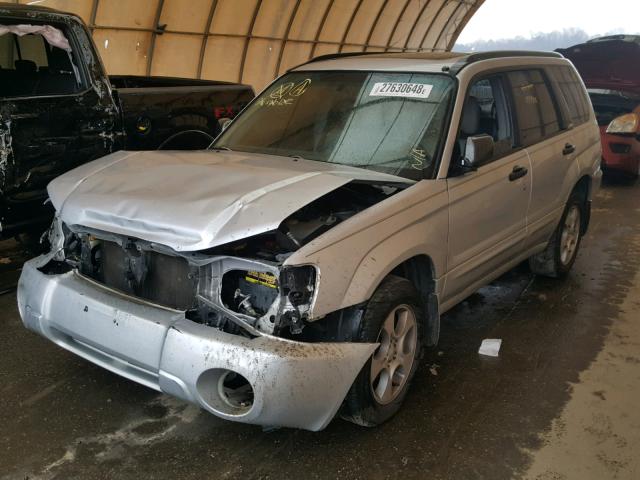 JF1SG65664H740539 - 2004 SUBARU FORESTER 2 SILVER photo 2