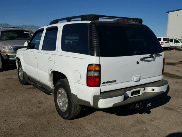 1GNEK13T96R147697 - 2006 CHEVROLET TAHOE K150 WHITE photo 3