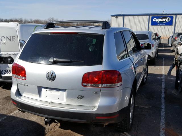 WVGCM67LX4D037006 - 2004 VOLKSWAGEN TOUAREG 4. SILVER photo 4