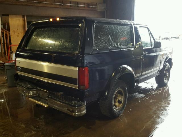 1FMEU15H7RLA18839 - 1994 FORD BRONCO U10 BLUE photo 4