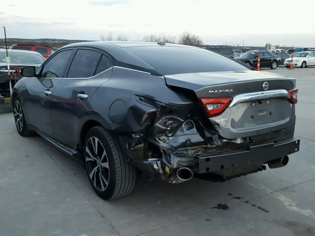 1N4AA6AP4HC393789 - 2017 NISSAN MAXIMA 3.5 GRAY photo 3