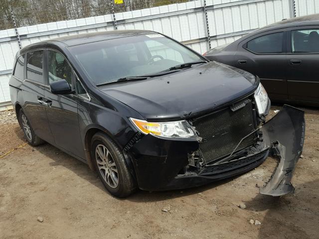 5FNRL5H46CB057621 - 2012 HONDA ODYSSEY EX BLACK photo 1