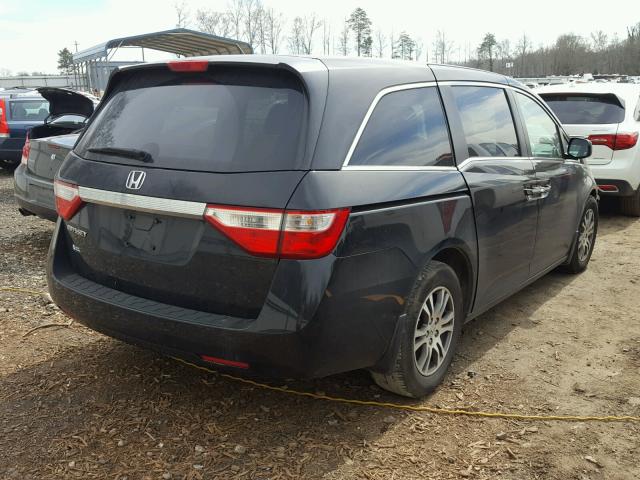 5FNRL5H46CB057621 - 2012 HONDA ODYSSEY EX BLACK photo 4