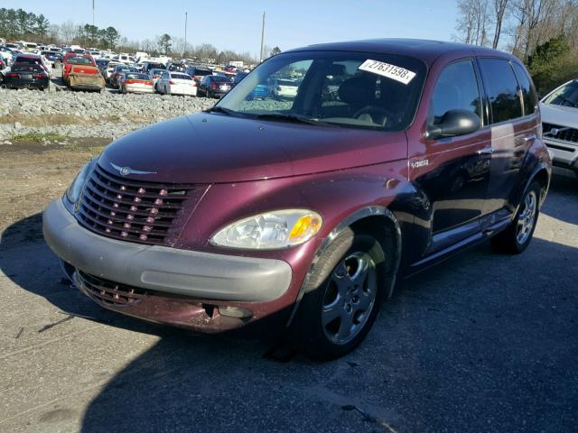 3C8FY4BB71T281712 - 2001 CHRYSLER PT CRUISER BURGUNDY photo 2