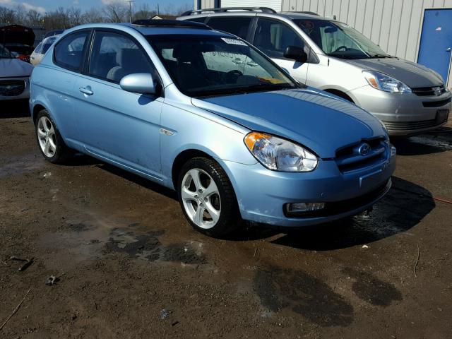 KMHCN36C37U046552 - 2007 HYUNDAI ACCENT SE BLUE photo 1