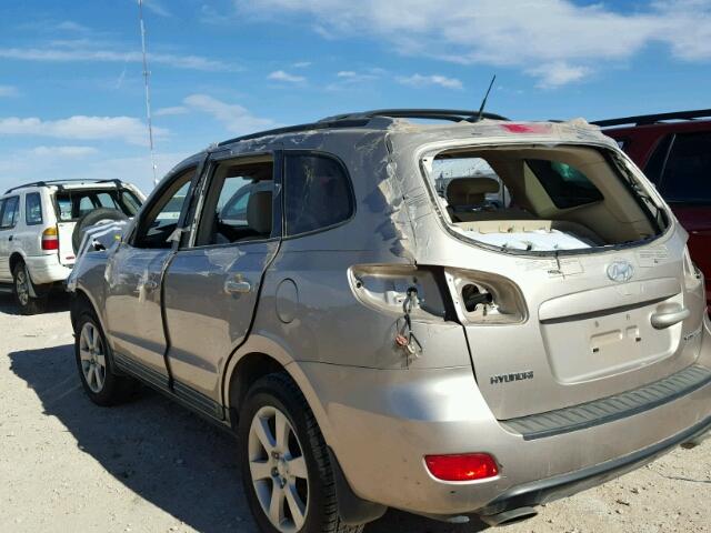 5NMSH13E27H066042 - 2007 HYUNDAI SANTA FE S BEIGE photo 3