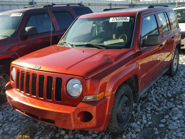 1J4NF2GB5AD611704 - 2010 JEEP PATRIOT SP ORANGE photo 2