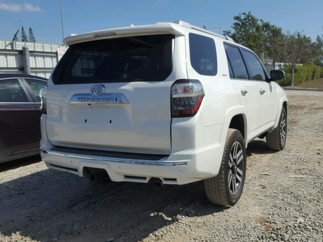 JTEZU5JR5G5145954 - 2016 TOYOTA 4RUNNER SR WHITE photo 4