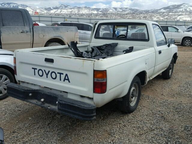 JT4RN81A0M0069226 - 1991 TOYOTA PICKUP 1/2 WHITE photo 4