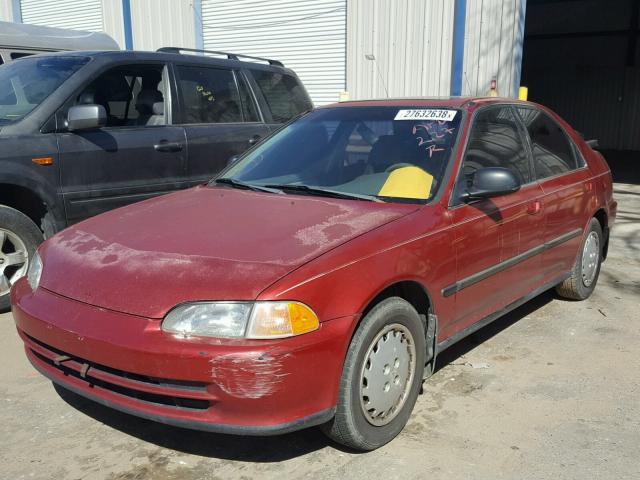 JHMEH9699NS014143 - 1992 HONDA CIVIC EX RED photo 2