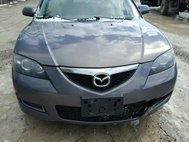 JM1BK12F771641967 - 2007 MAZDA 3 I GRAY photo 9