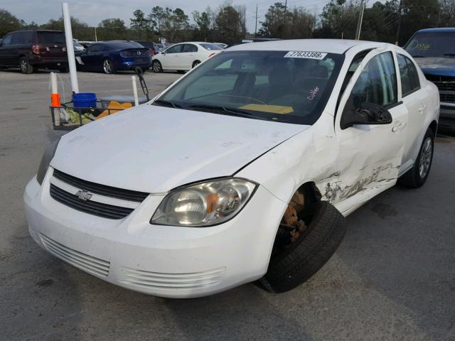 1G1AB5F51A7103217 - 2010 CHEVROLET COBALT LS WHITE photo 2