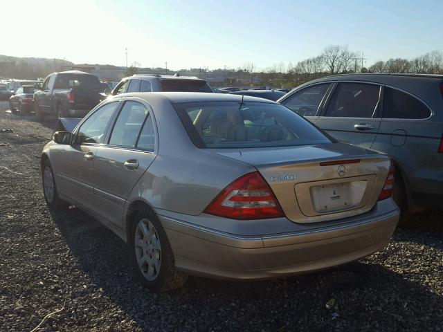 WDBRF61J25A771186 - 2005 MERCEDES-BENZ C 240 GOLD photo 3