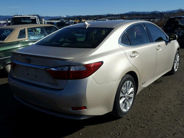 JTHBW1GG1D2002994 - 2013 LEXUS ES 300H BEIGE photo 4