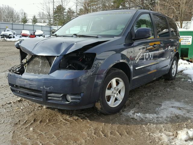 1D8HN54P18B173519 - 2008 DODGE GRAND CARA BLUE photo 2